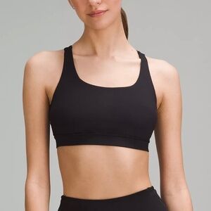 Lululemon Energy Bra Medium Support, B–D Cups BLACK SIZE 4